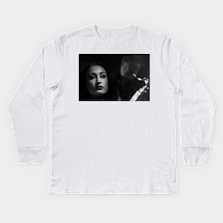 Lady Hears the Jazz Kids Long Sleeve T-Shirt